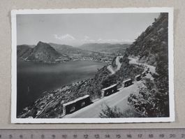 Lugano, 1946, strada del Mte Brè
