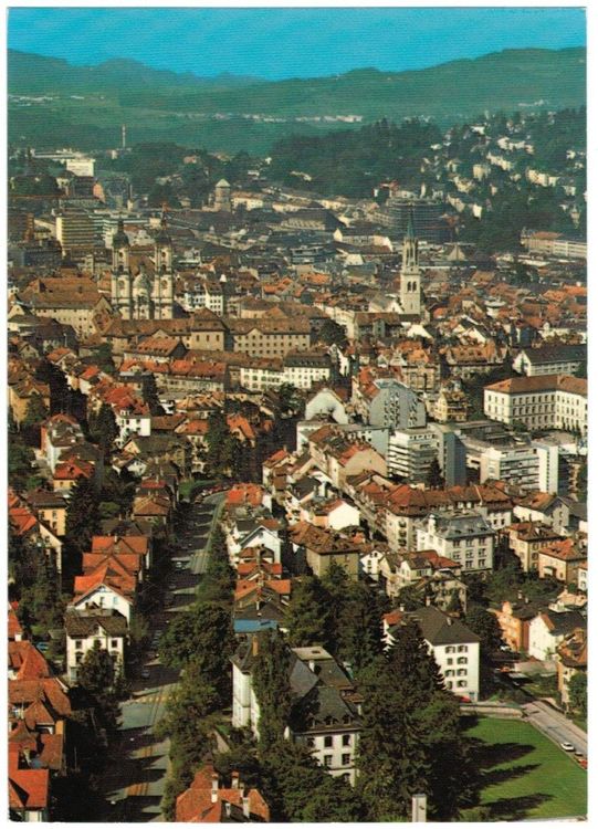 AK Luftaufnahme St. Gallen mit Schülerhaus Kaufen auf Ricardo