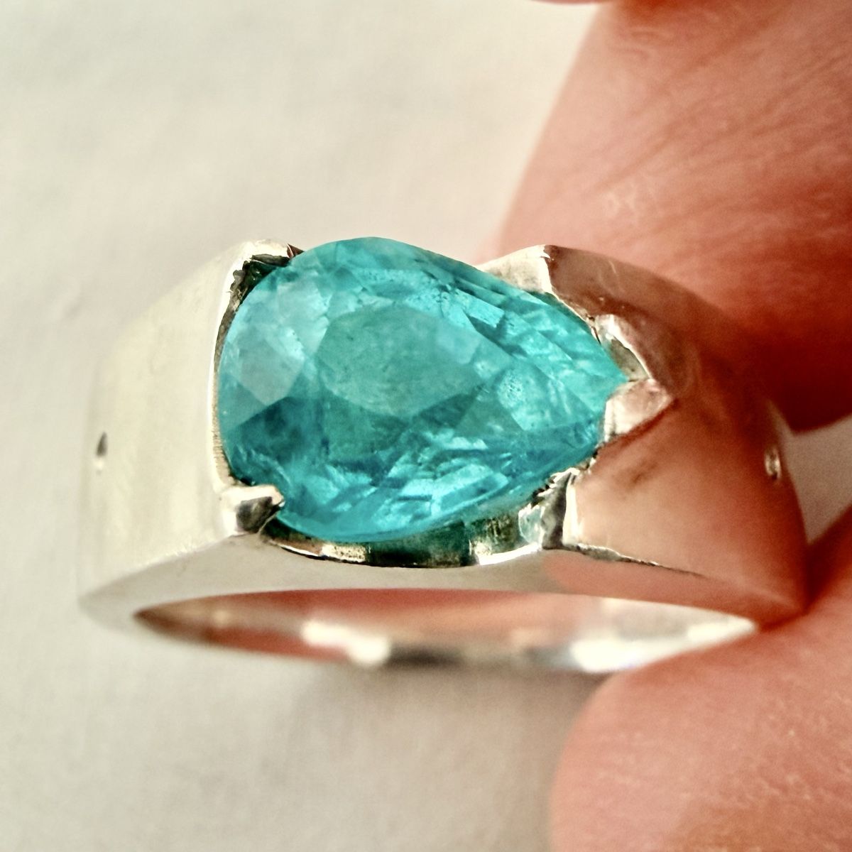 Bagues: Bague en argent - Apatite Paraïba – D'occasion à Marly par Nor_al3 4