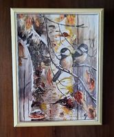 Meiseli auf Birke Öl auf Leinwand 35 x 45 cm