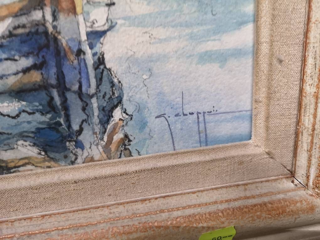 Dipinti: Aquarelle signée georges Chappuis – Usato da Neuchatel venduto da sckkj 2