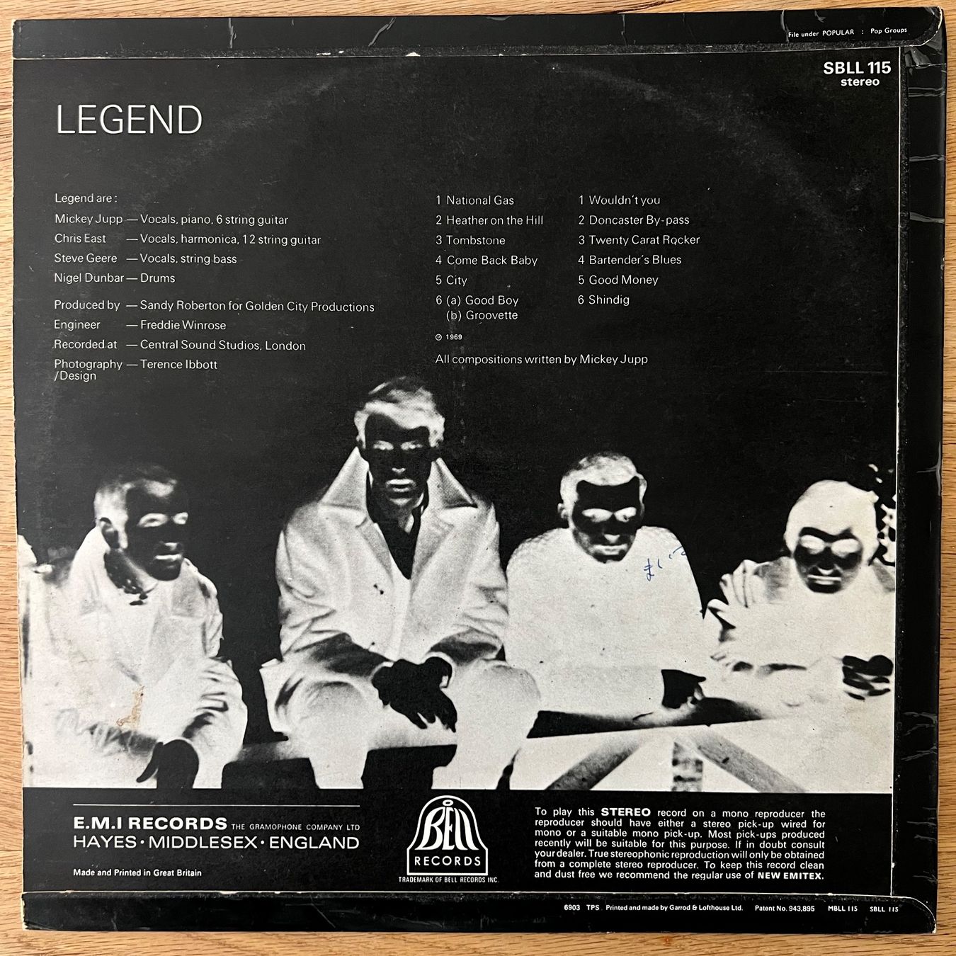 Dischi in vinile: Legend - Same / 1. UK-Press. 1969 - Nice Copy – Usato da Gais venduto da soundcave57 1