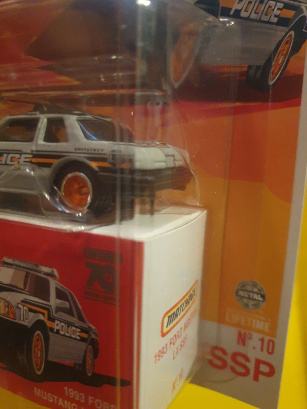 Matchbox Modellini d'auto: Matchbox 1993 FORD MUSTANG LX SSP – Nuovo e nell'imballaggio originale da Oftringen venduto da Rotor 4