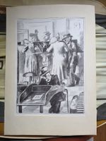 Zeichnung Clémént 50 cm x 35 cm Postbüro Lithographie