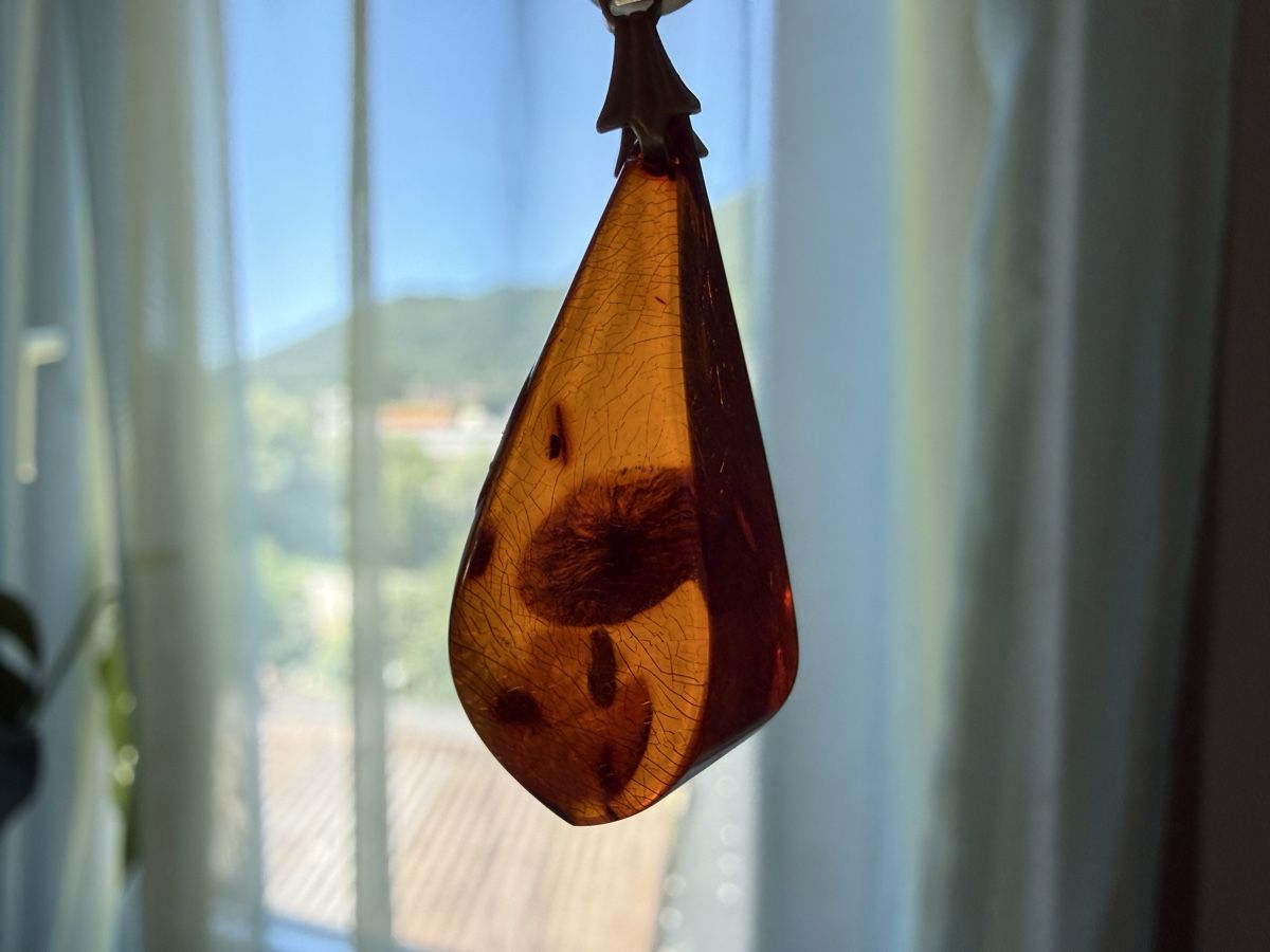 Pendentifs: Natürlicher Bernsteinanhänger mit Einschlüssen 3.1g – D'occasion à Lamone par LaCantinaMagica 5