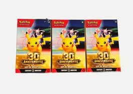 Pokémon 30 Ans Anniversaire 3x Booster Bundle Neuf/Scellé FR
