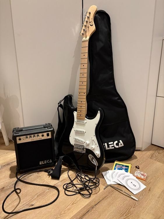 Instruments de musique: ELECA E-Gitarre Set mit Verstärker & Zubehör – Neuf (Voir description) à Frauenfeld par .BOO. 1
