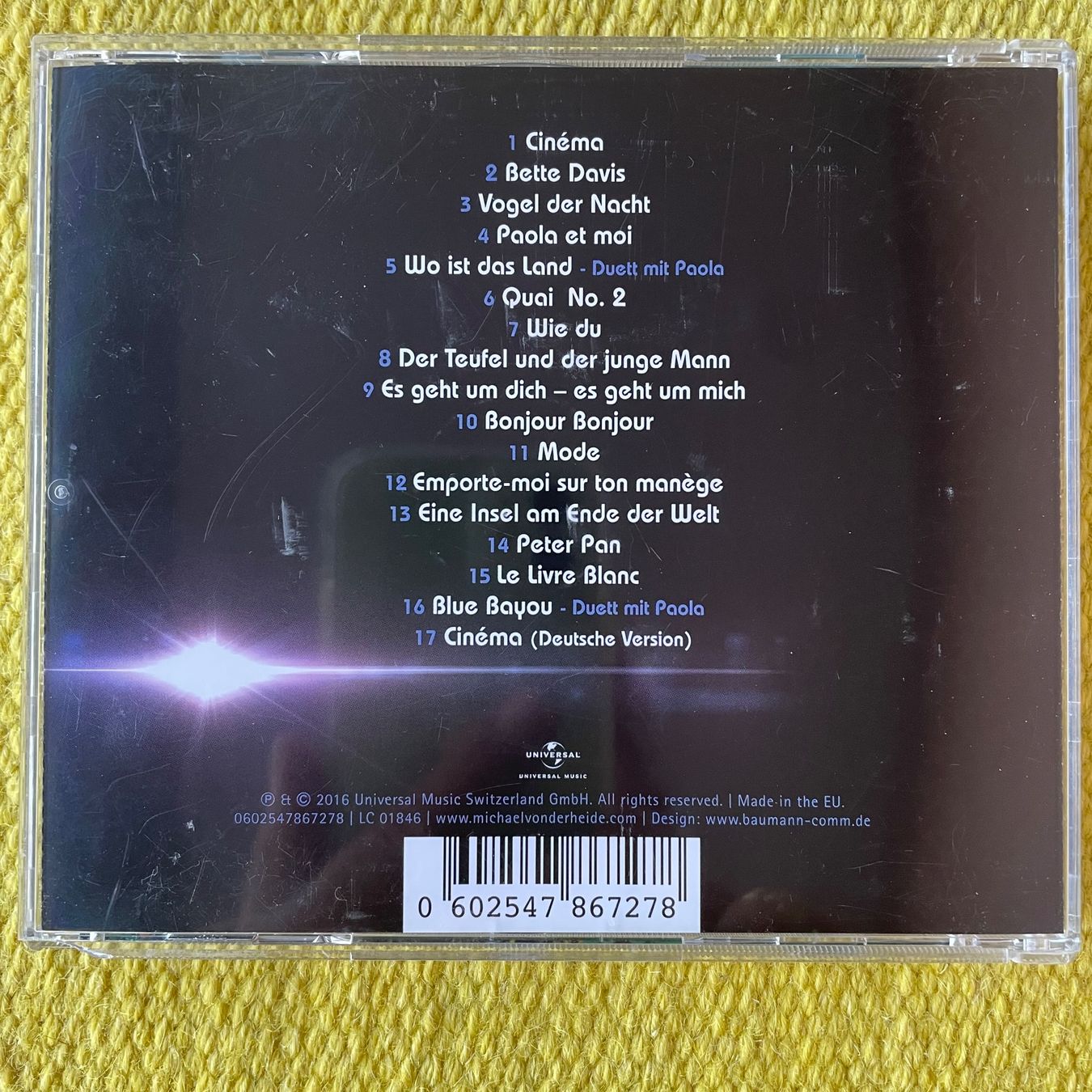 CD: MICHAEL VON DER HEIDE-PAOLA – Usato da Rorschacherberg venduto da CD-Roli 1