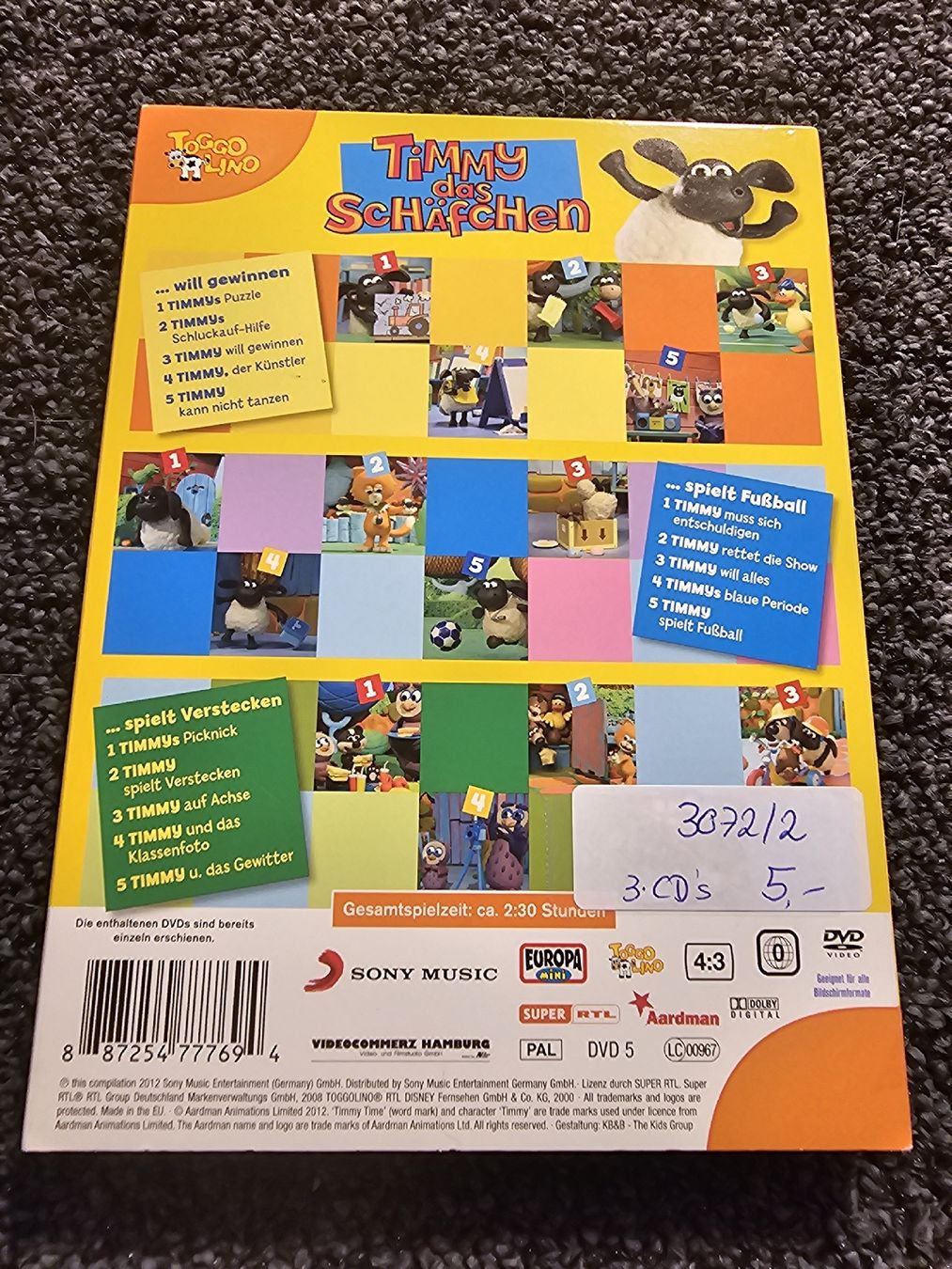 Tutti i DVDs: Timmy das Schaf (20908) – Usato da Ruswil venduto da jan_bxl5 1