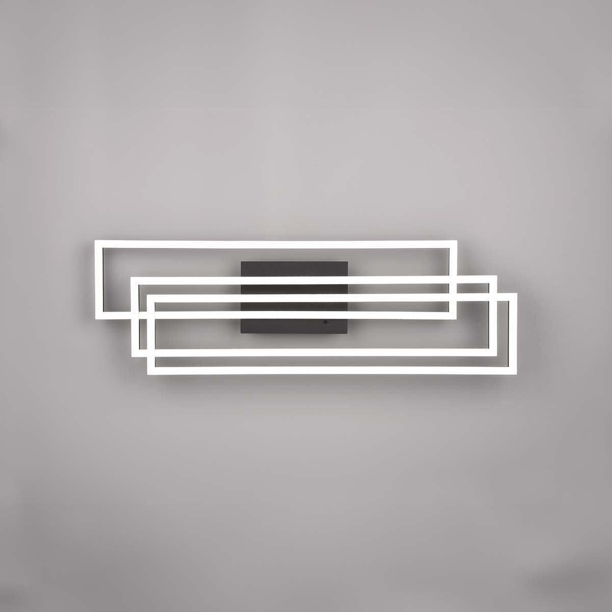 Lampadari & plafoniere: LED Deckenleuchte, Schwarz, 66 x 60 cm – Nuovo (secondo la descrizione) da Kreuzlingen venduto da Smart-Light 6