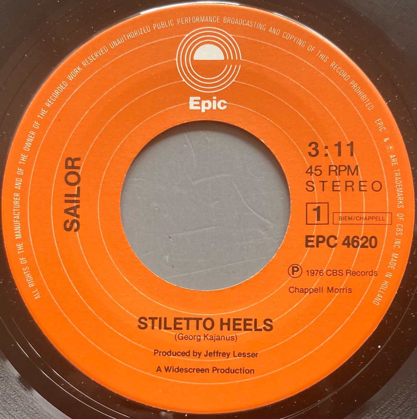 Dischi in vinile: SAILOR - STILETTO HEELS – Usato da Poliez-Pittet venduto da Newtown-Records 2