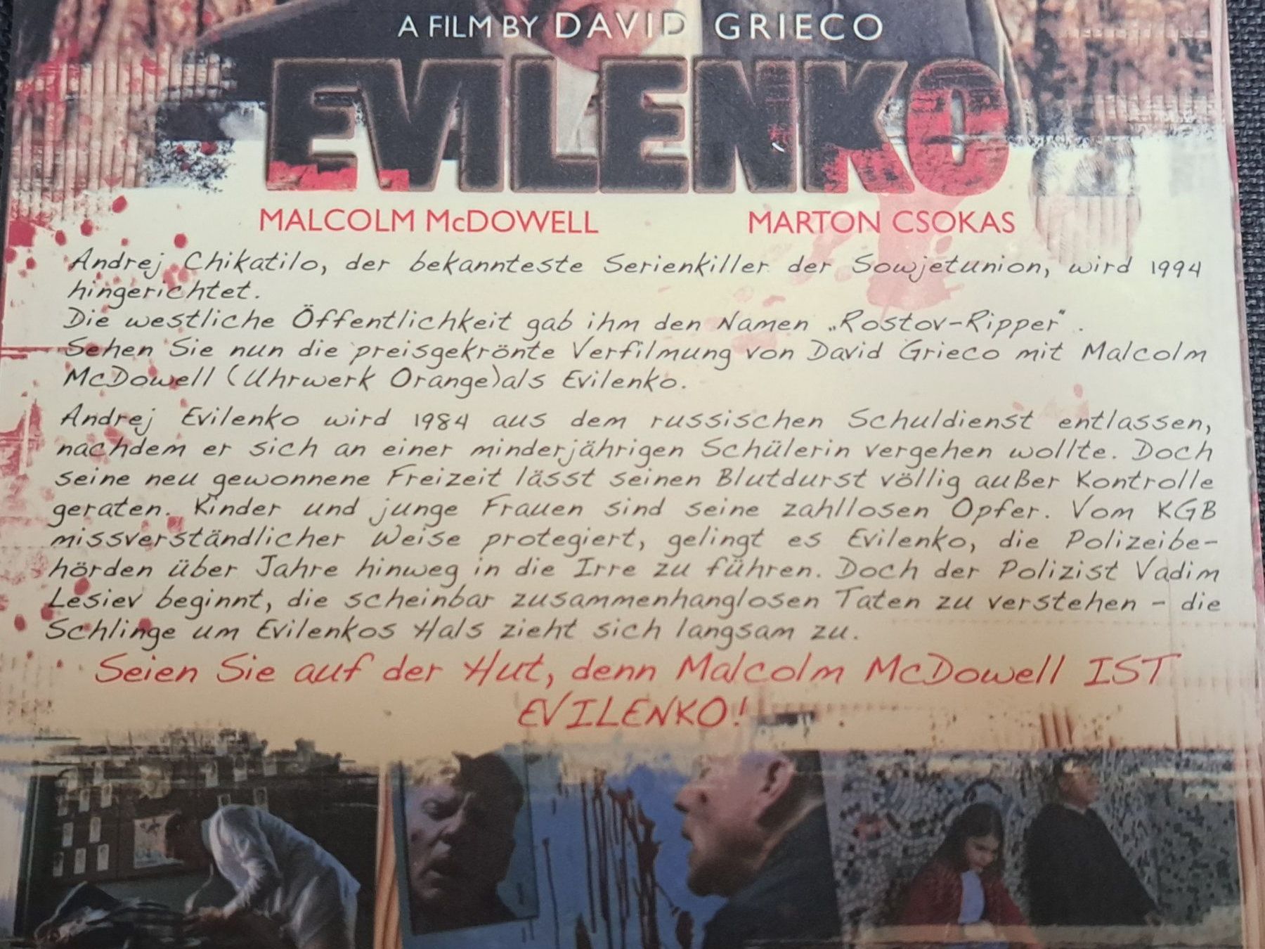 Alle DVDs: DVD EVILENKO, David Grieco 2-Disc UNCUT Collector's Edition – Neu (gemäss Beschreibung) aus Unterseen von Kanica 5