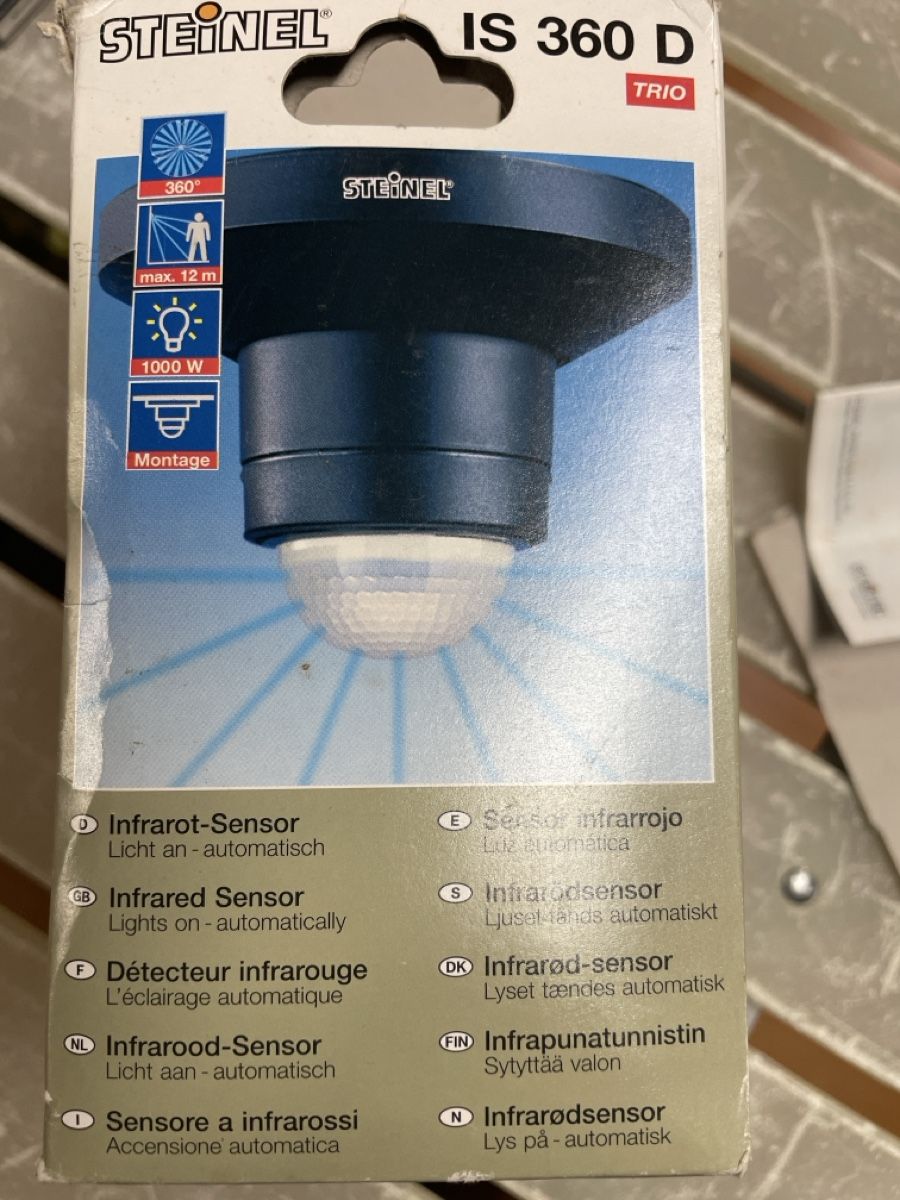 Steinel Interruttori: Bewegungsmelder / Infrarotsensor Steinel IS 360 D – Nuovo e nell'imballaggio originale da Neftenbach venduto da causkanasa