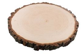 XL Erle Holz Rindenscheibe rund 32-35 cm