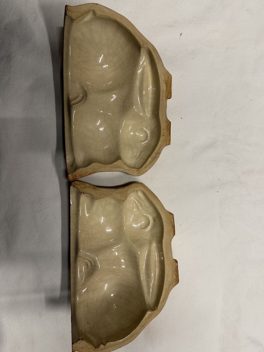 Teglie da forno: Hasen-Backform aus Keramik, 2-teilig, Vintage – Usato da Gals venduto da sop_s7mz 1