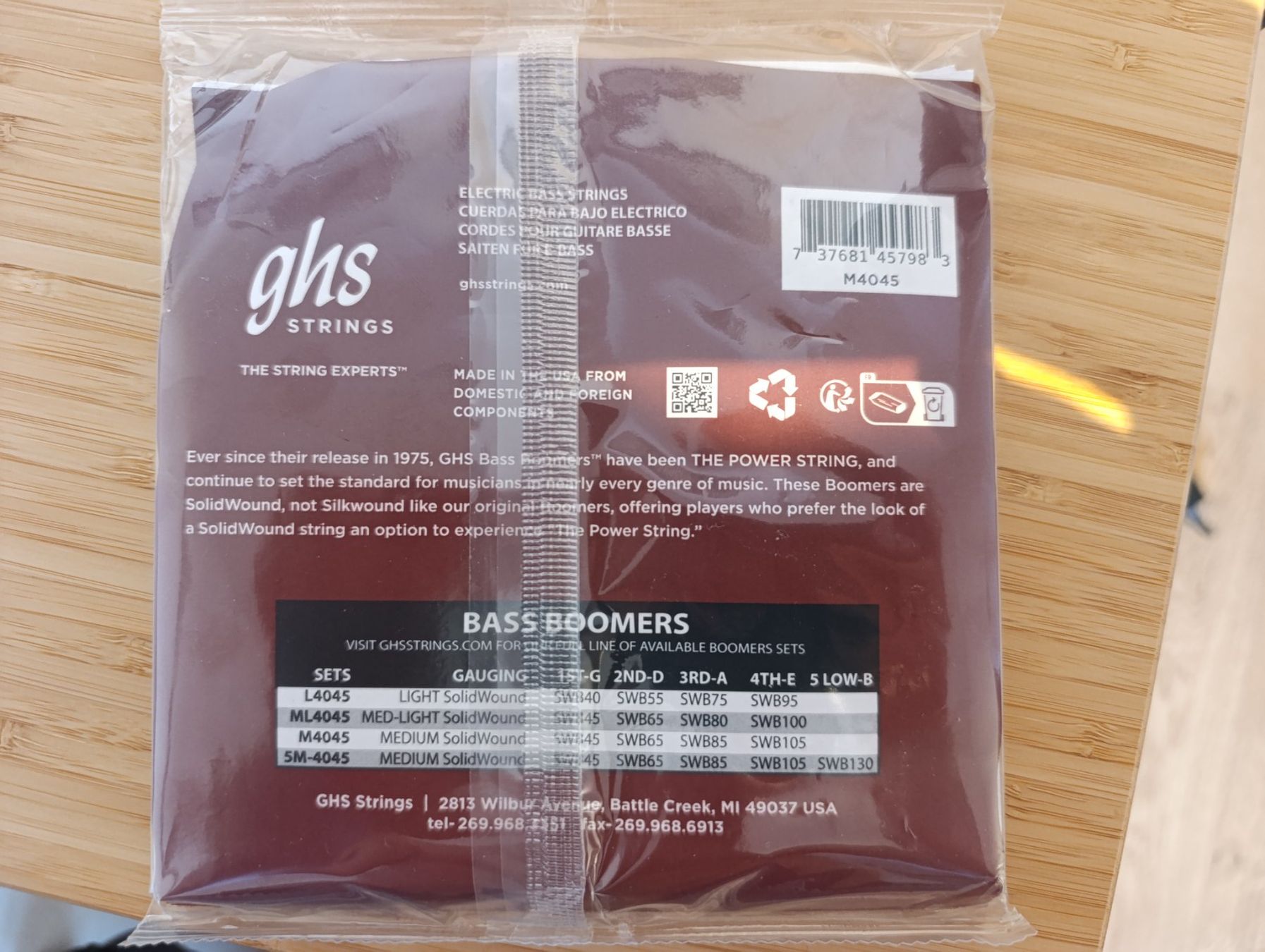 Strumenti musicali: GHS Bass Boomers 3045 M – Nuovo e nell'imballaggio originale da Bern venduto da sim_8y66 1