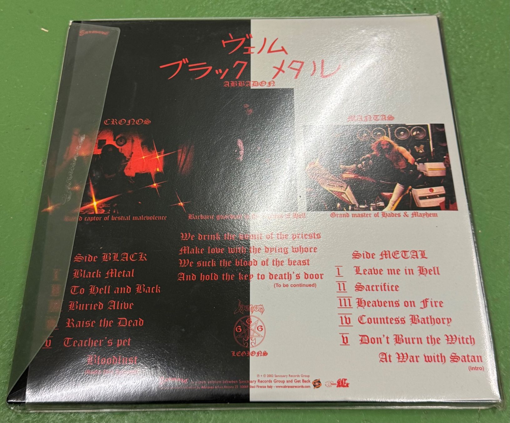 Dischi in vinile: Venom: Black Metal, 2003 Repress) – Usato da Basel venduto da Ostschweiz06 1