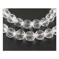 Glasperlen facettiert 8mm transparent