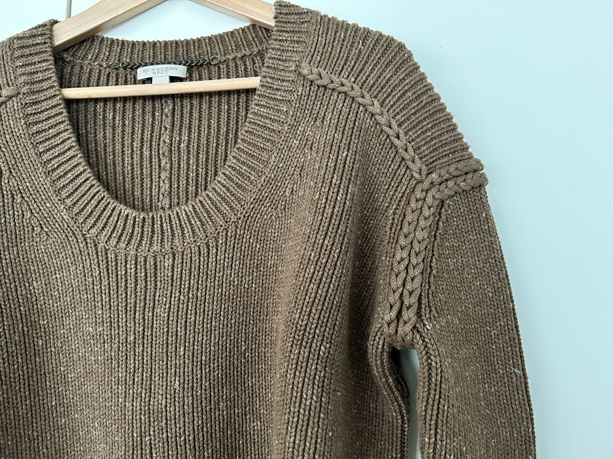 Burberry Maglioni & Felpe: Burberry Brit Wollpullover Grobstrick Gr. M braun – Nuovo (secondo la descrizione) da Rupperswil venduto da Birke11 5
