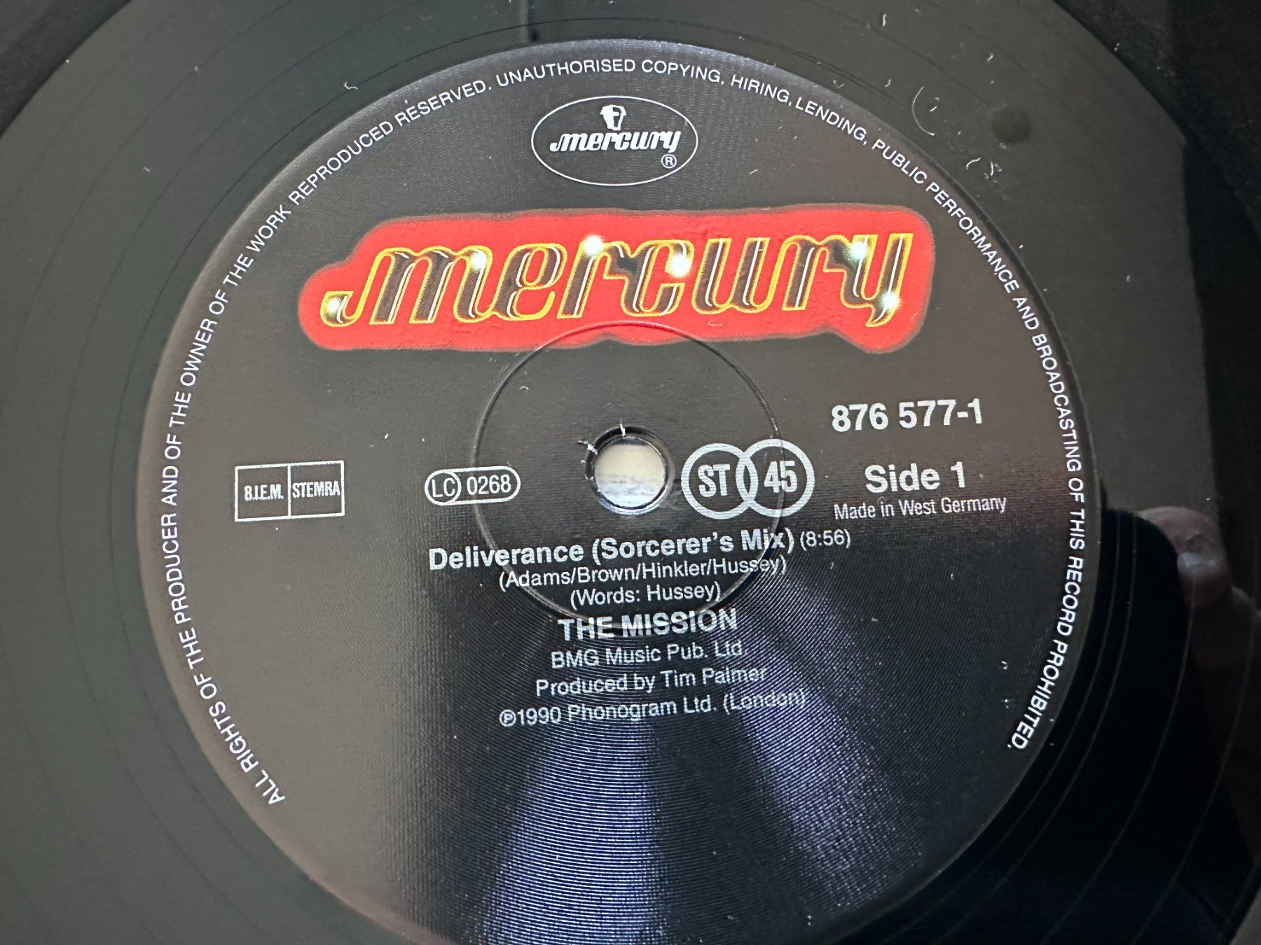 Dischi in vinile: THE MISSION 12 DELIVERANCE – Usato da Sion venduto da jaipur1401 2