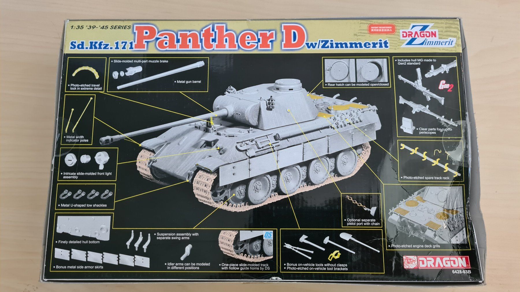 Kit di modellismo & Modellini statici: 1:35 Panther D mit Zimmerit - Dragon 6428 – Usato da Bassersdorf venduto da jackbmw 1