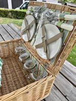 Picknickkorb Set für vier Personen 