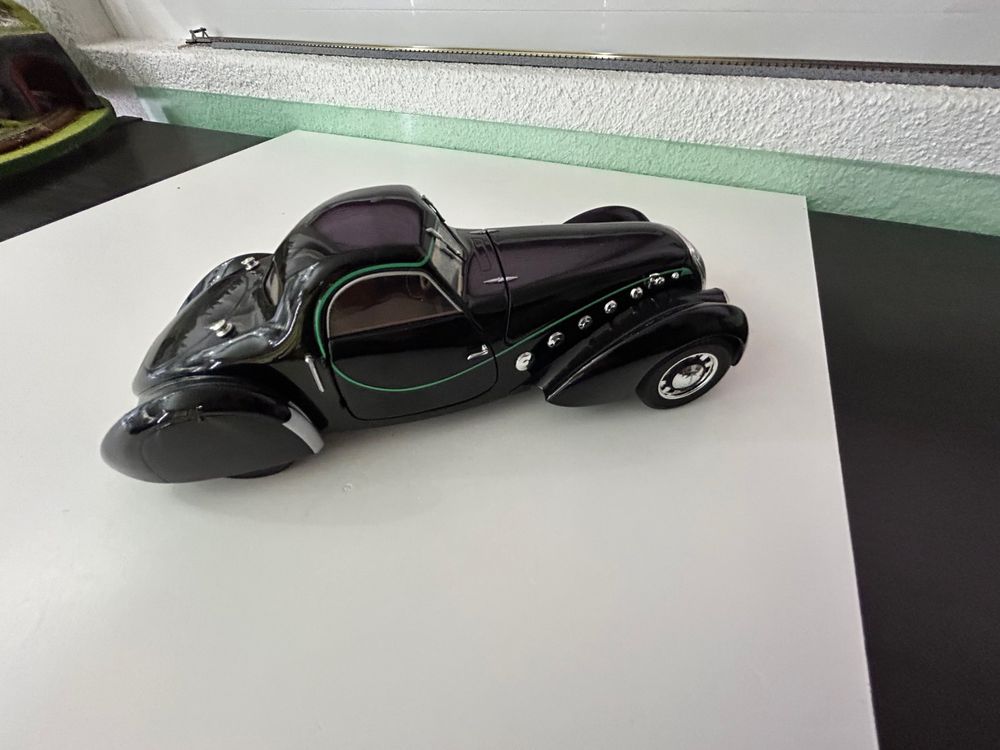 Miniature Peugeot 302 Roadster 1/18 Norev Roadster Darl'Mat No. 27 24h Le Mans 1937 - Voiture