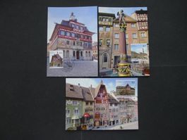 2007 Nr. 1217-1219 auf 3 Maximumkarten mit ET Stempel