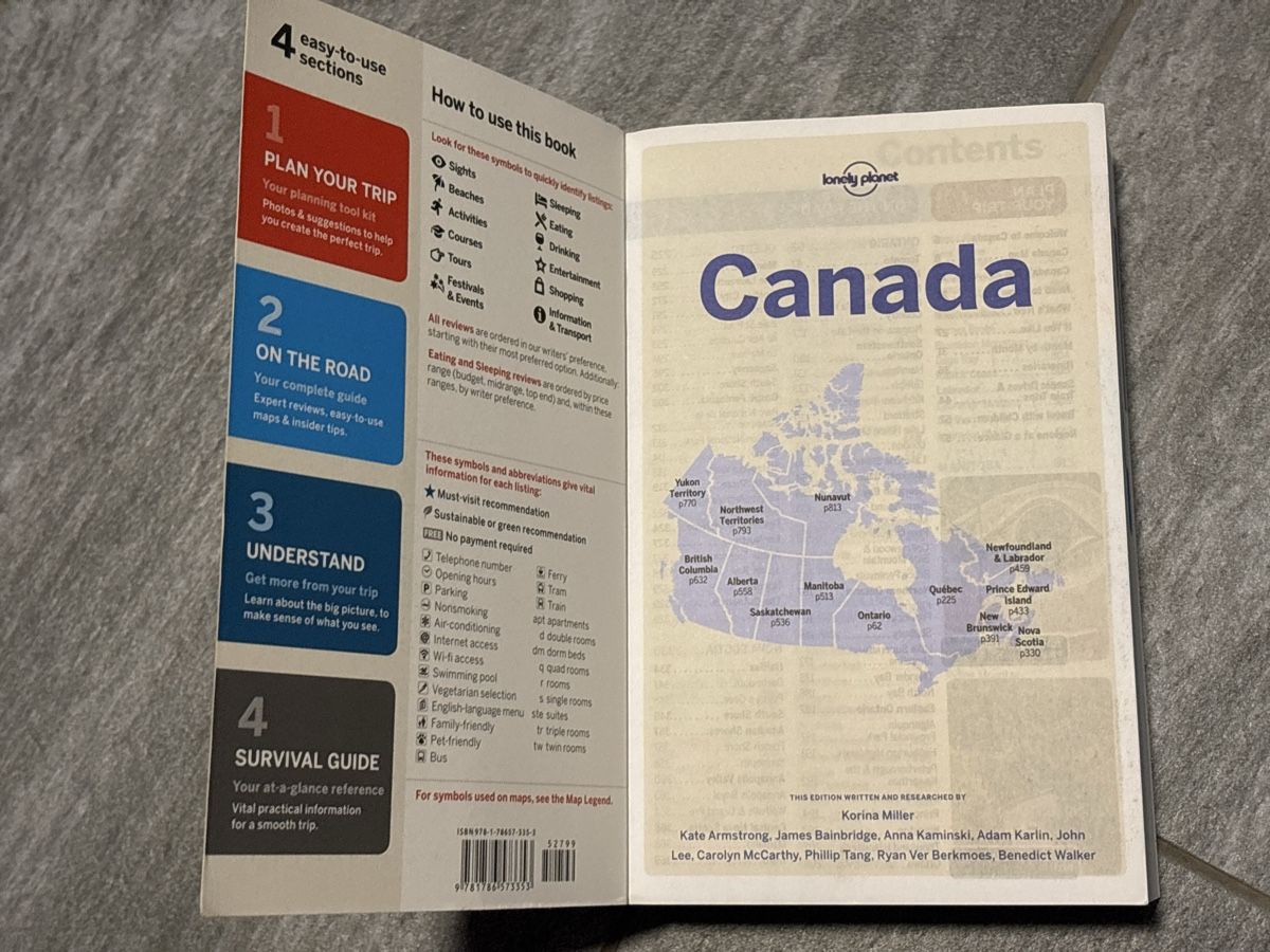 Bücher: Buch Kanada Lonely Planet – Gebraucht aus Steffisburg von nikita009 2
