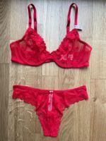 Victoria’s Secret Tease Bow Unlined Bra &Thong Set 80B/S NEW