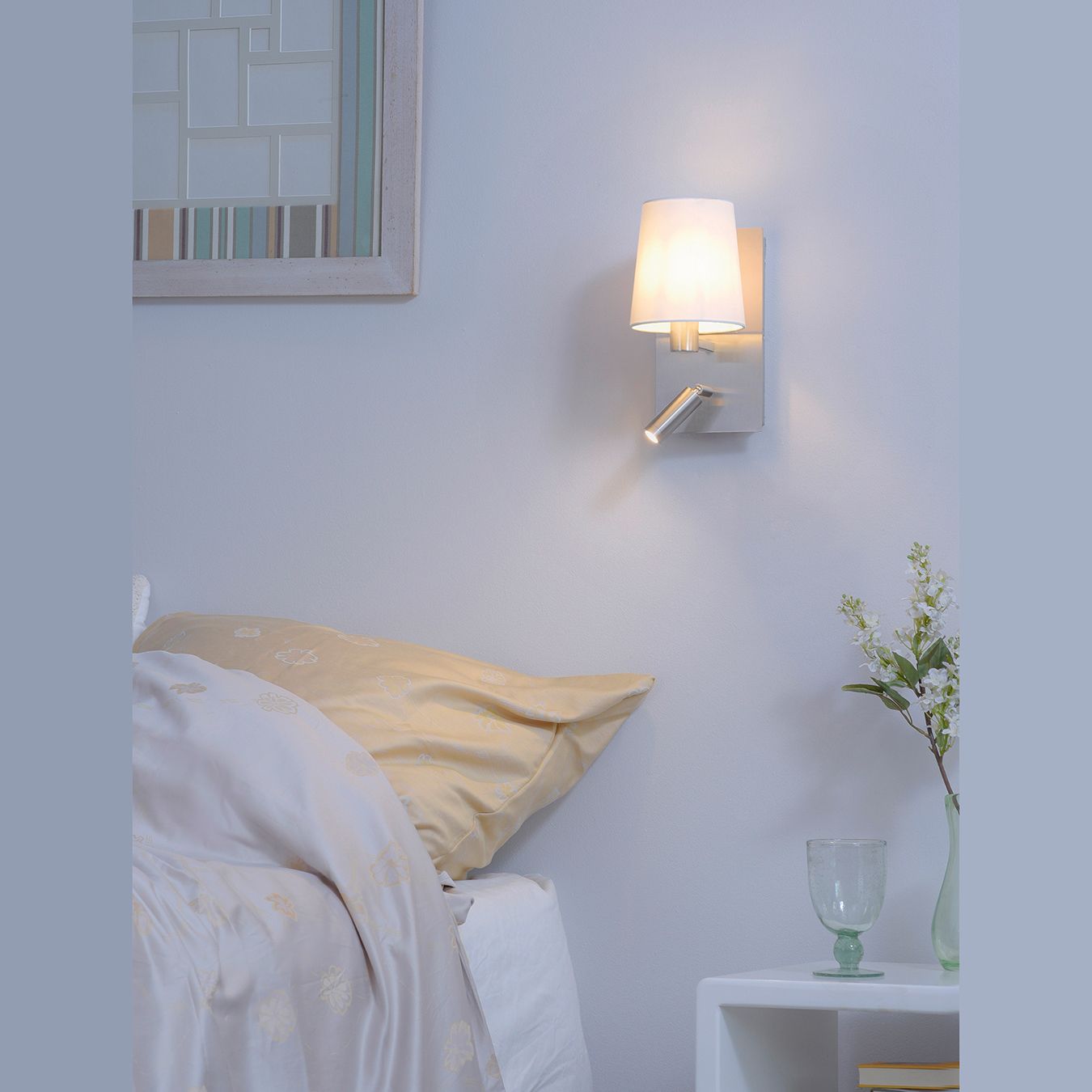 Lampade: Wandleuchte, Leselicht, Stoffschirm – Nuovo (secondo la descrizione) da Kreuzlingen venduto da Smart-Light 1