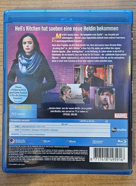 Tutti i DVDs: Marvel Jessica Jones – Usato da Winterthur venduto da Men_in_black 1