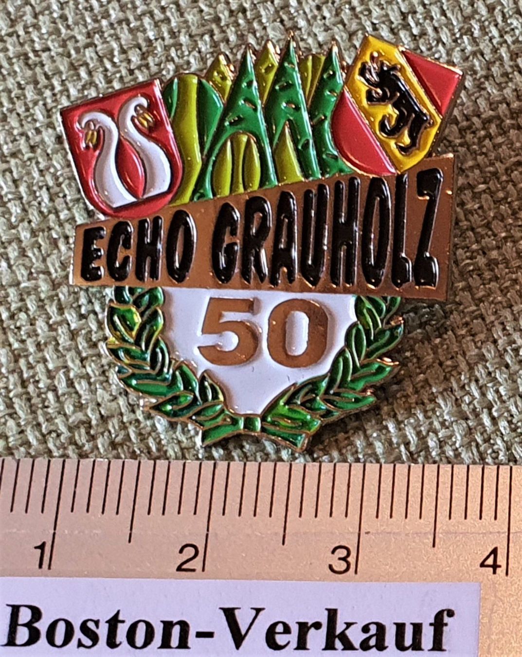 Plaketten & Abzeichen: D402 - Pin Echo Grauholz Bern Svizzera – Gebraucht aus Reinach BL von Boston-Verkauf 1