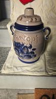 Grande contenitore in ceramica marrone Rumtopf West Germany