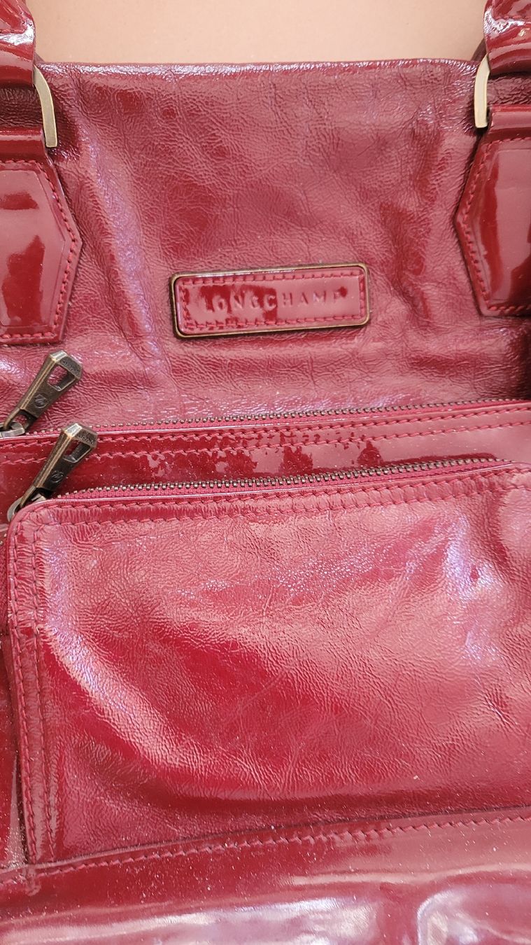 Longchamp Taschen für Damen: Lonchamp sac cuir bordeau  – Gebraucht aus Echallens von frimousse2008