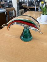 Murano Glas Delphin, Handarbeit, Vintage, Höhe 14 cm.
