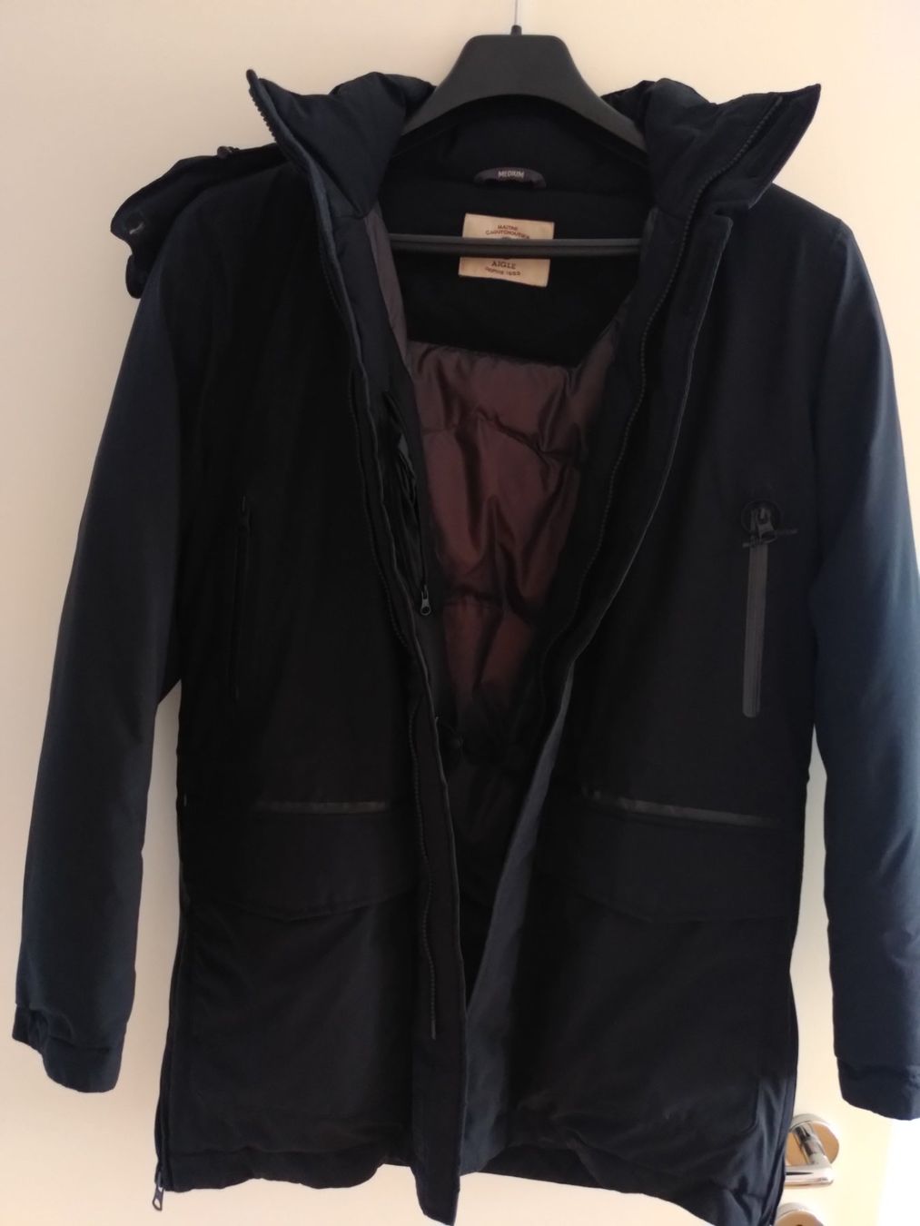 Jacken: Parka schwarz Gr. Medium von AIGLE – Neu (gemäss Beschreibung) aus Rafz von Herbstfarben2014