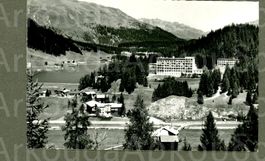 AK sw Davos- Dorf GR Basler Heilstätte,Stilli ≈ 1950