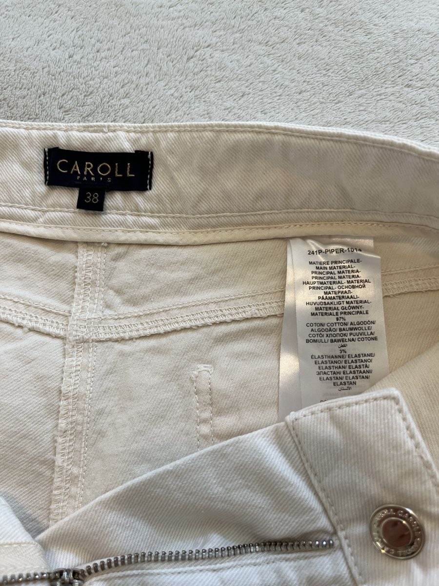 Caroll Jeans: Jeans blanc cassé Caroll T38 – Gebraucht aus Chêne-Bougeries von lis_cww5 1