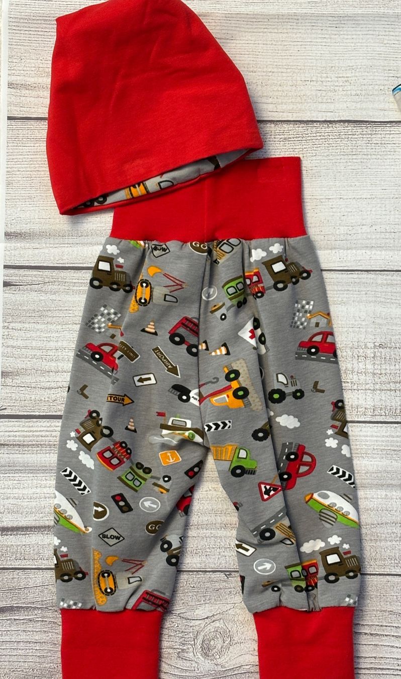 Pantaloni: Auto, Bagger, Zug Pump-Mitwachshose Käppli Gr. 56/62 Neu – Nuovo e nell'imballaggio originale da Rietheim venduto da Nugger 1