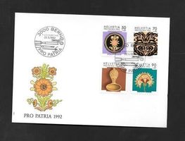 FDC Pro Patria Serie 1992; B235-B238 ET 22.5.1992