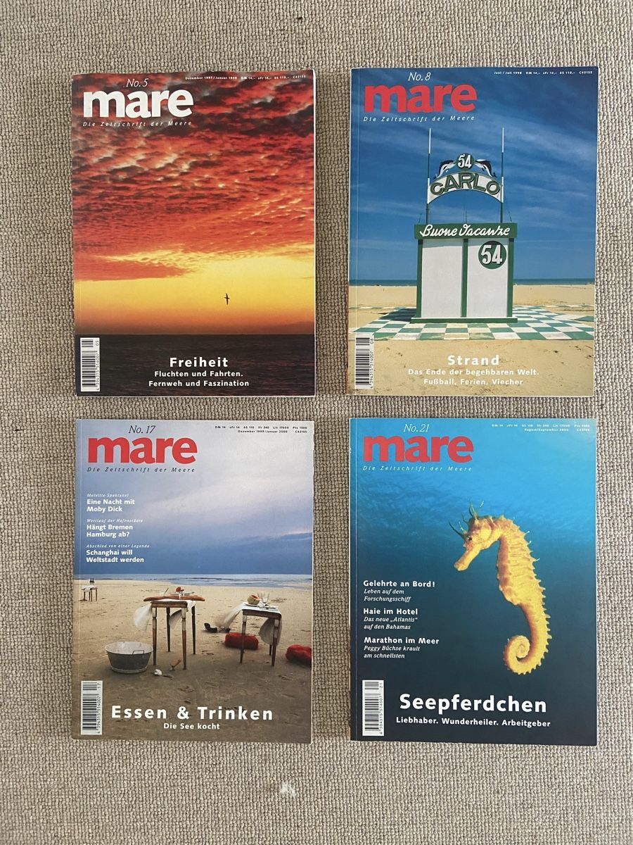 Riviste & Magazine: Mare Zeitschrift 4 Ausgaben  – Usato da Muri b. Bern venduto da Sydney2002