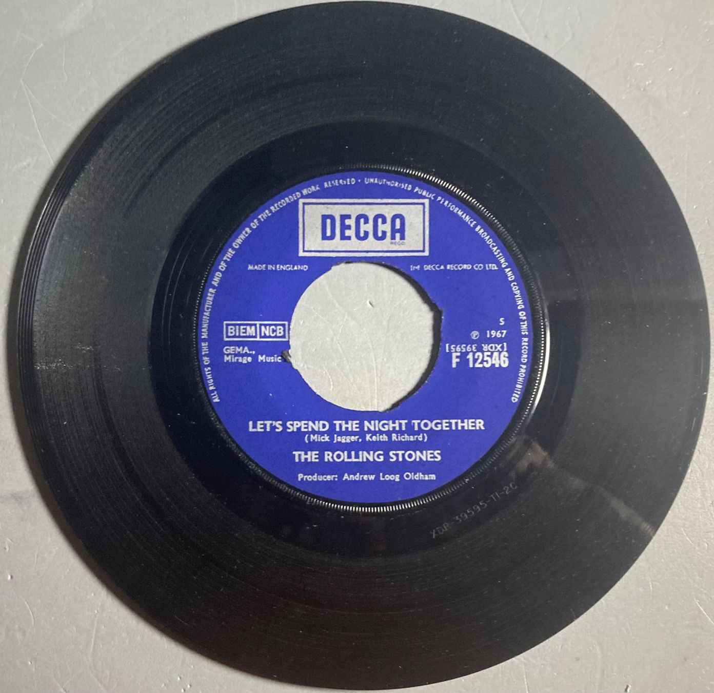 Dischi in vinile: THE ROLLING STONES - LET'S SPEND THE NIGHT TOGETHER – Usato da Poliez-Pittet venduto da Newtown-Records