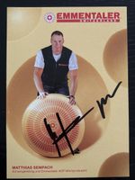 Autogrammkarte Matthias Sempach, Schwingerkönig signiert!