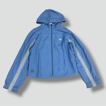 Adidas vintage Y2K blue track jacket retro streetwear damen