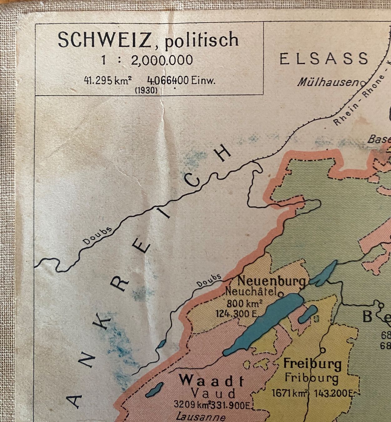 Cartine & Atlanti: Landkarte Schweiz – Usato da Liestal venduto da Stephanoceras1 3
