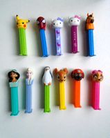 11 PEZ Spender: Paw Patrol, Spiderman, Hello Kitty, Pokémon