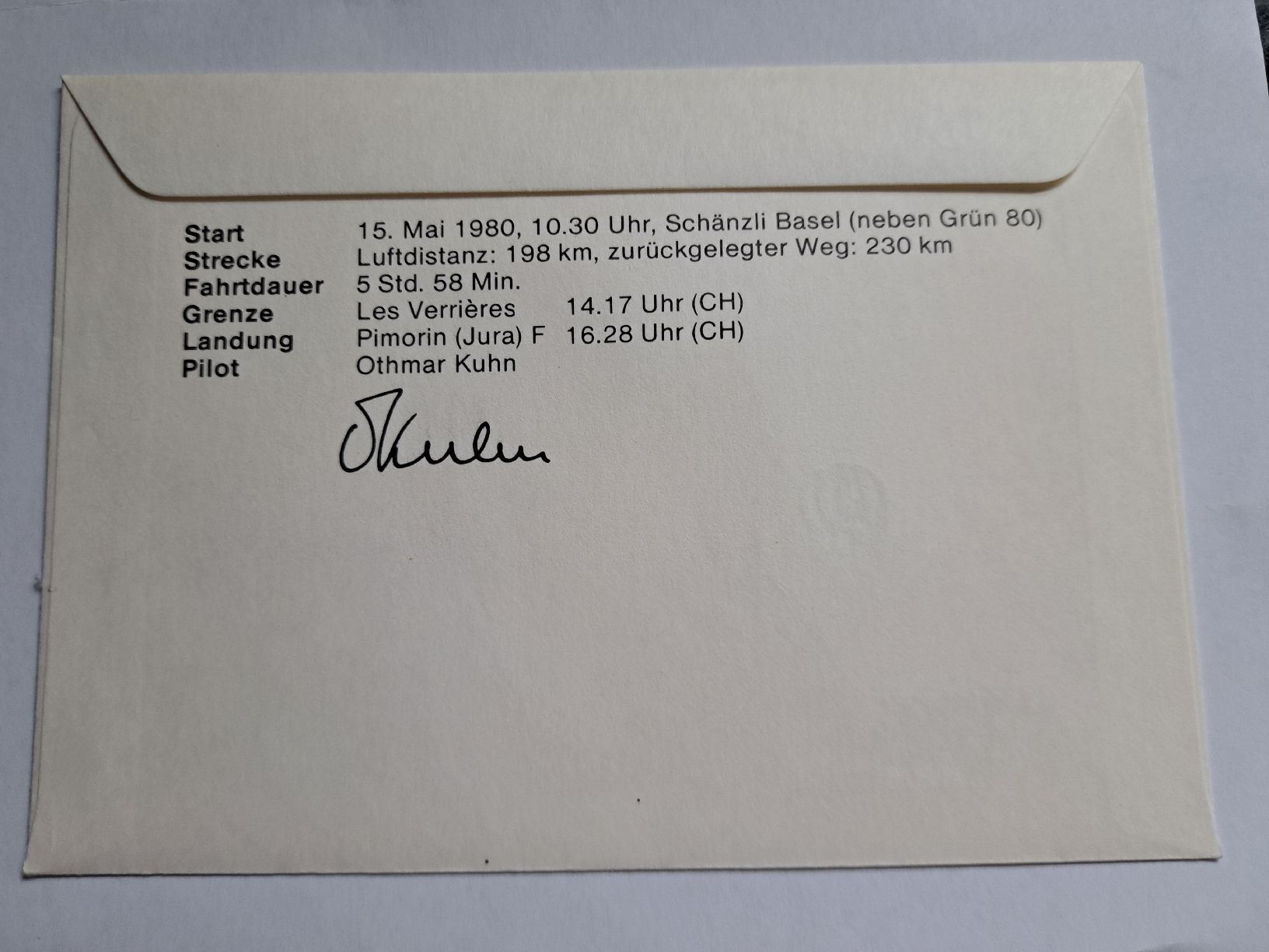 Buste & buste per spedizione: 2 Briefe Ballonpost Schweiz – Usato da Bellikon venduto da cebas23 4