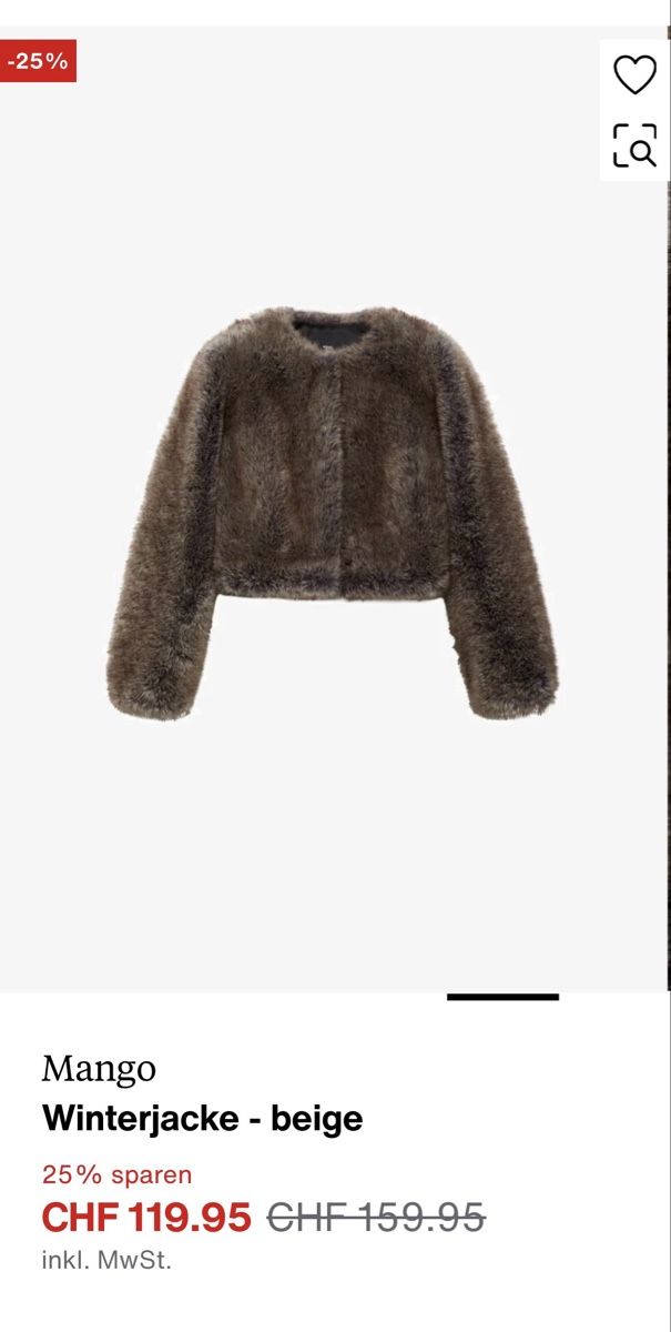Mango Giacche: Mango Kunstpelz Jacke, Gr. S – Nuovo (secondo la descrizione) da Perlen venduto da b.b10 4