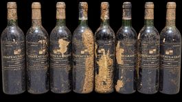 8x Chateau La Grave 1984 Haut-Medoc Bordeaux Rotwein Flas...